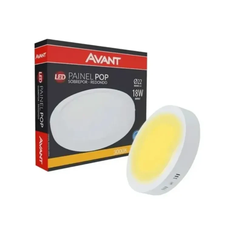 Luminária Pop Sobrepor Qua 3000K - 18W Avant