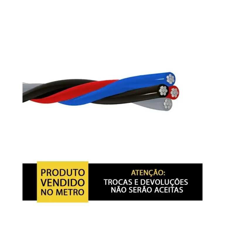 Cabo Quadruplex 120,0 mm + Neutro 70 mm²