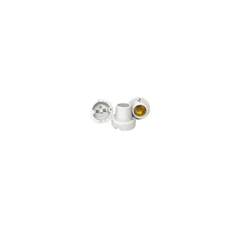 Bocal Base E27 Porcelana Tipo Plafonier Branco Dercolux