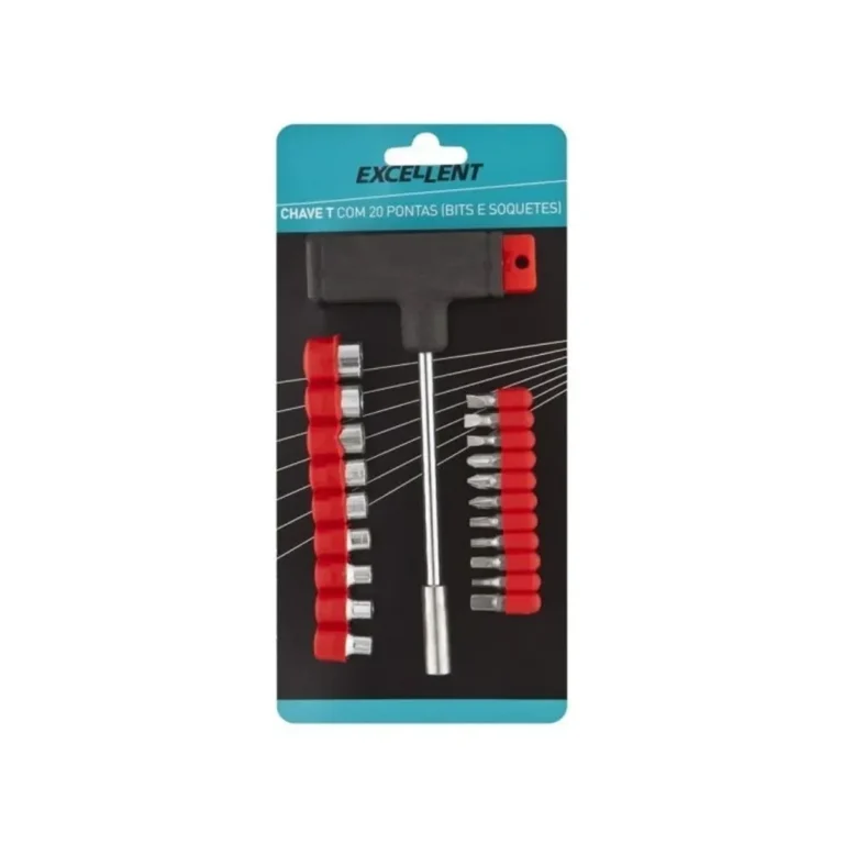 Cabo T Jg C/21 Pcs - 11 Pontas e 9 Soquetes