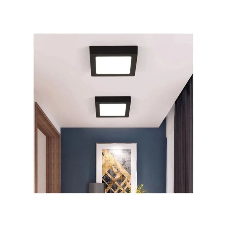 Luminária Sobrepor Quadrada Preta LED 24W 6500K Lumanti