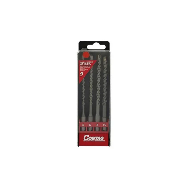 Jogo de Broca C/ Encaixe SDS Plus P/ Concreto 4 Pecas Cortag