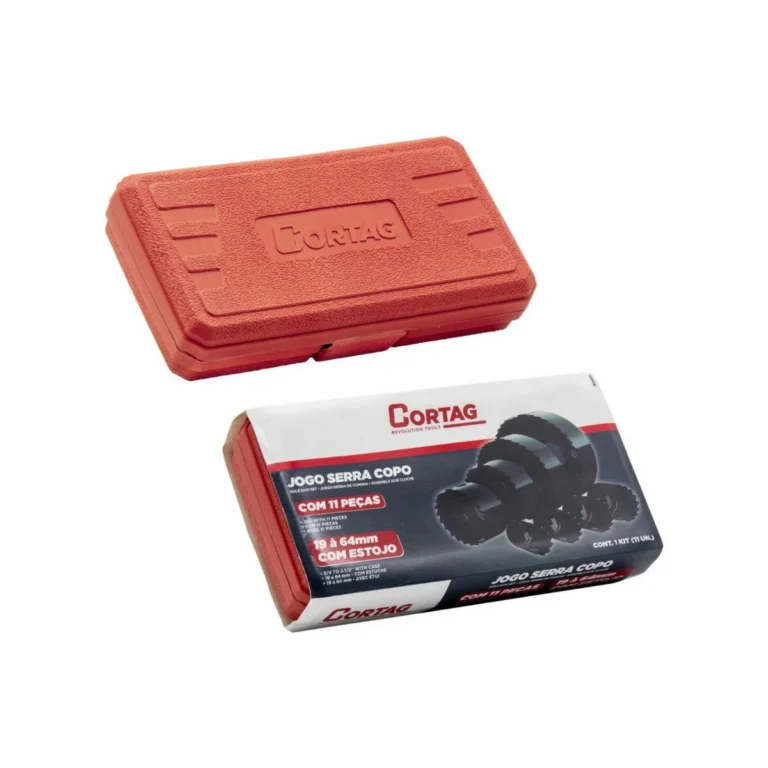 Jogo Serra Copo C/ 11 Pcs 19A 64 mm - C/ Estojo Cortag