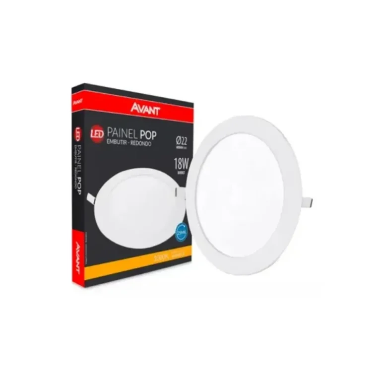 Luminária Embutir Slim Redondo 18W 3K Avant