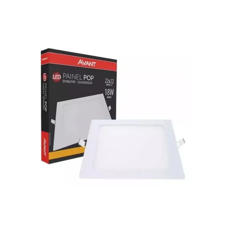 Luminária Embutir Quadrada 18W 3K Avant