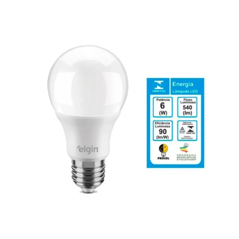Lâmpada Bulbo LED 6W Bivolt 6500K
