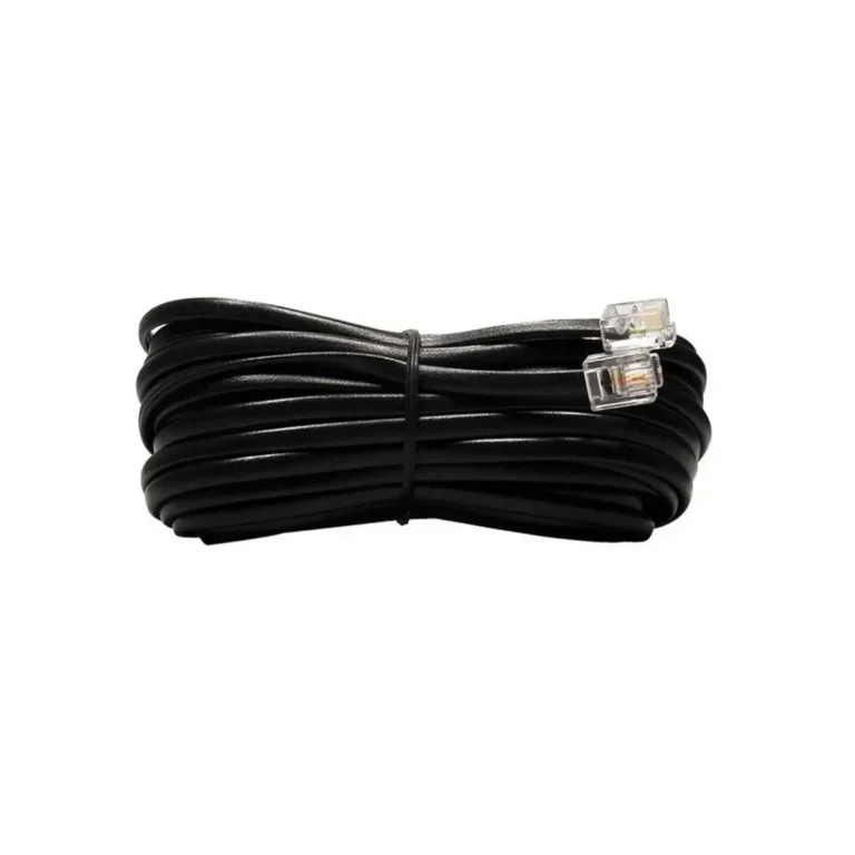 Extensão para Telefone Rj - 11 - 1,2M Preto Tekflex