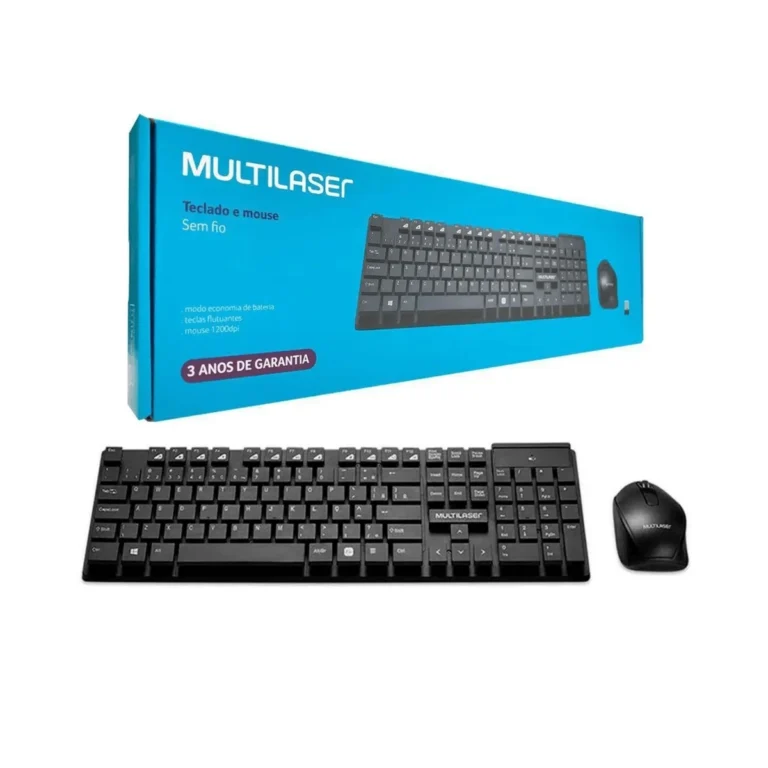 Kit Teclado e Mouse sem Fio Tc251