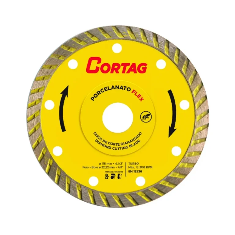Disco de Corte Diamantado Turbo Porcelanato Flex 115 mm Cortag