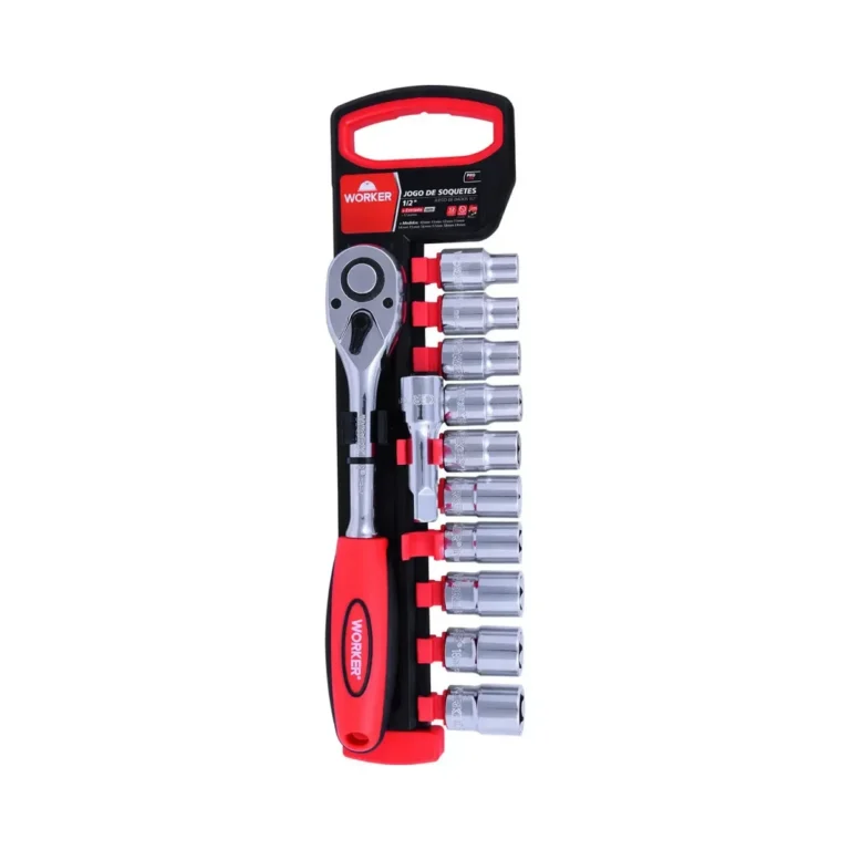 Jogo Soquetes 1/2" 12 Pecas Worker