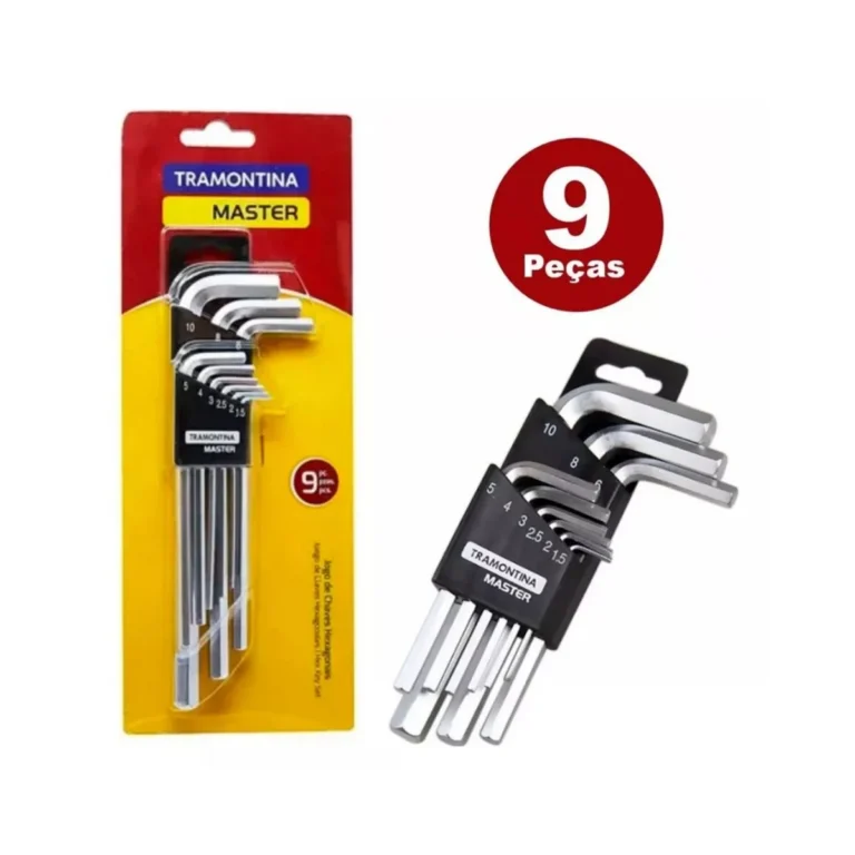 Jogo Chaves Hexagonais Longas 9 Pecas Tramontina