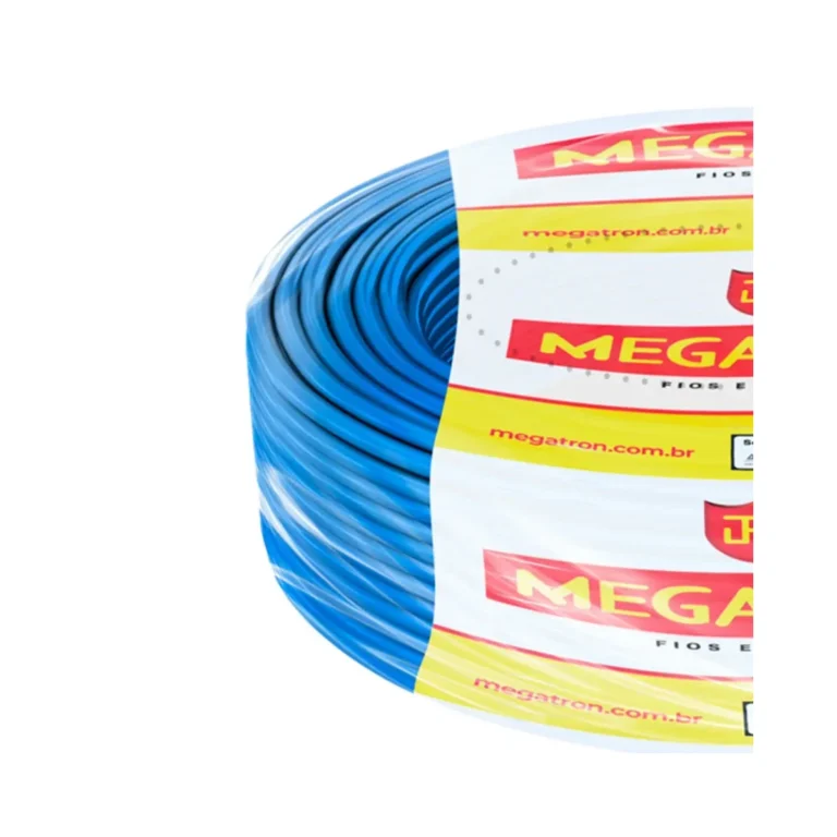 Cabo Flexível 750V 2,50 mm Azul Megatron P/Metro