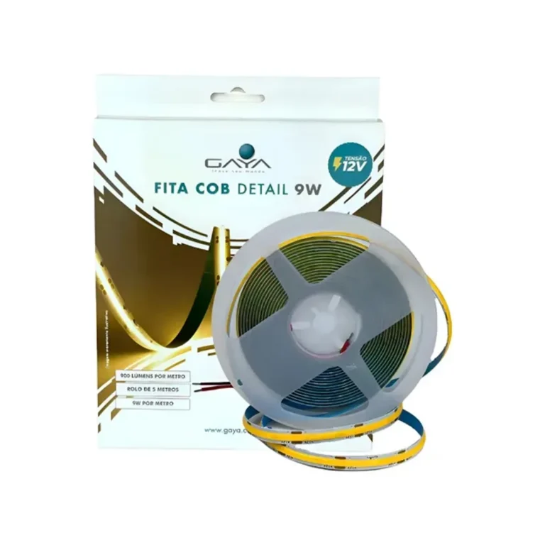 Fita Cob Detail 9W/M 2700K 12V por Metro Gaya