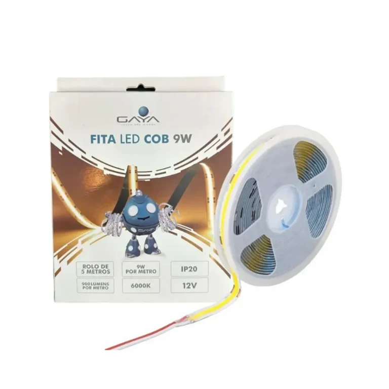 Fita Cob 12V 9W 6000K por Metro