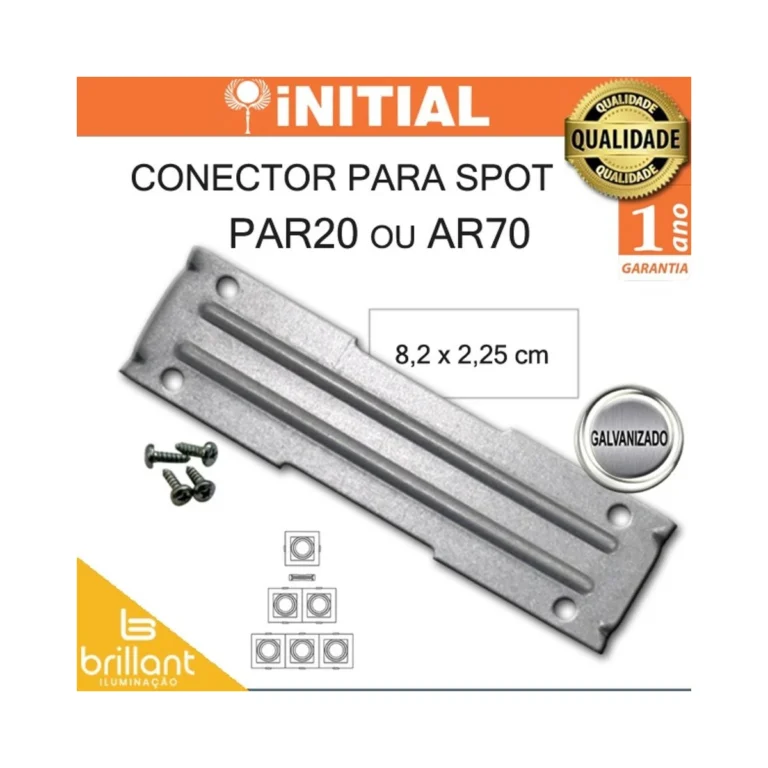 Emenda Conector Metálico para Spot Par20 Pix