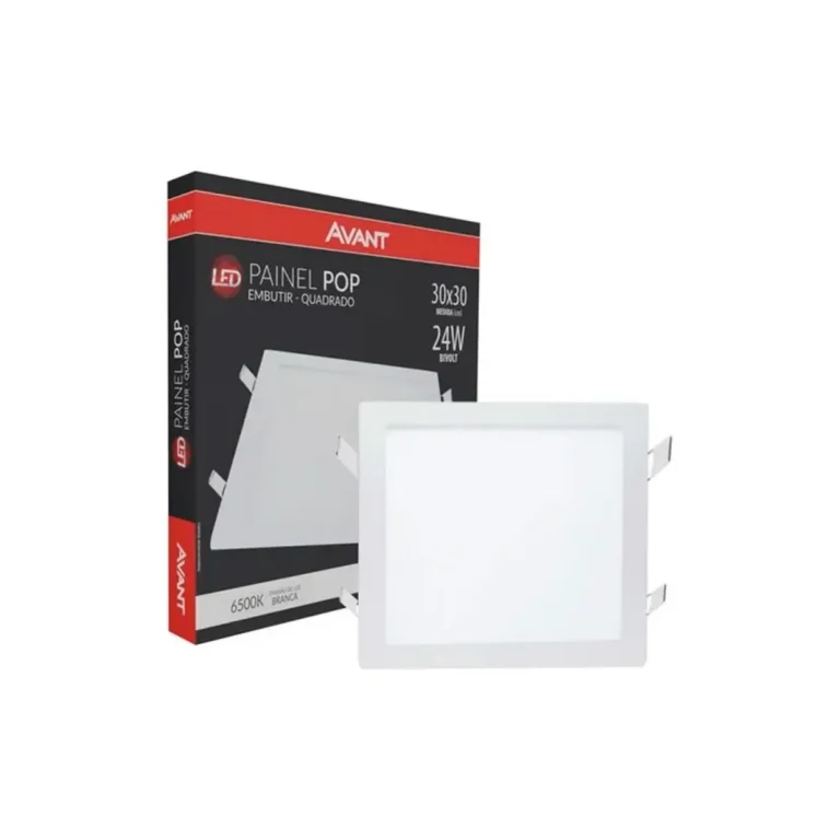 Luminária Quadrada Embutir 24W 6500K Avant
