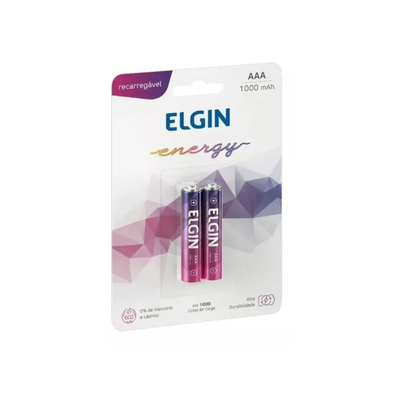 Aaa - 1000 Mah - Pilha Recarreg. Elgin