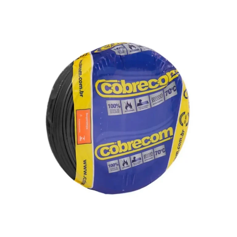 Cabinho Flex 750V 4,00 Preto Cobrecom