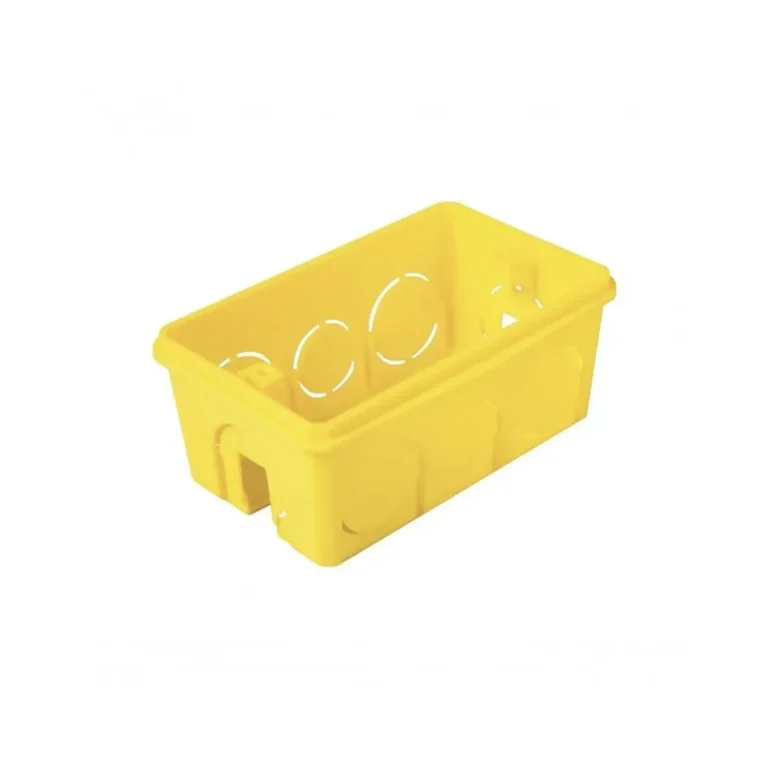 Caixa Luz 4x2 PVC Amar Retang Tramontina
