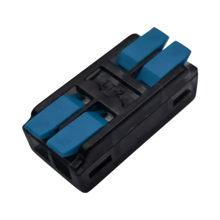 Conector de Emenda e Derivação Plástico 0,5 - 4 mm 2P 32A, Cor Preto/Azul Decorlux