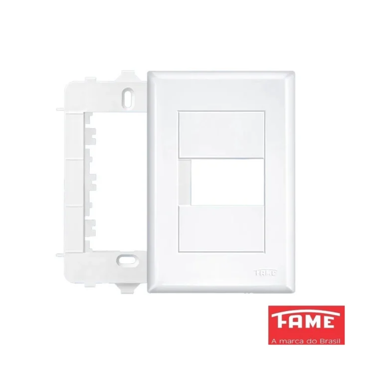 Placa 4x2 com Suporte 01 Modulo Evidence