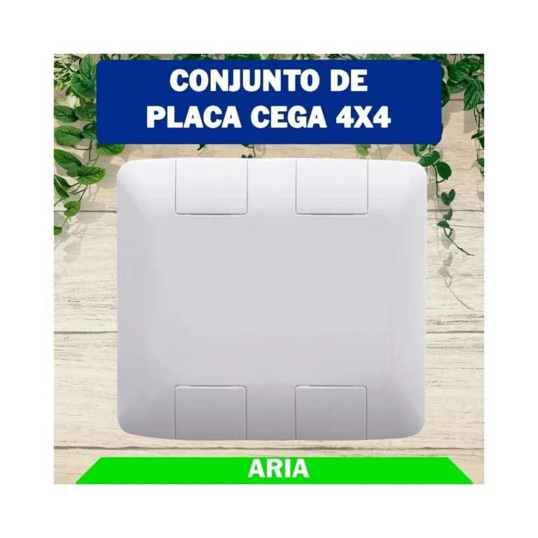 Placa Cega 4x4 Aria Branca