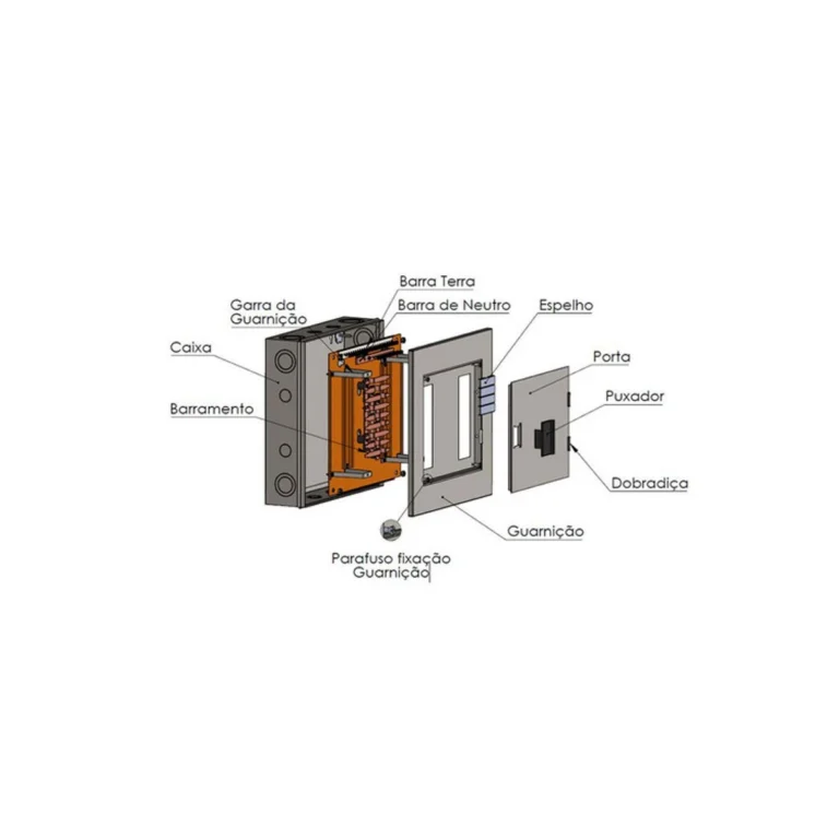 Quadro 38 Disj + 2 Geral 80A Bif Embutir Moratori