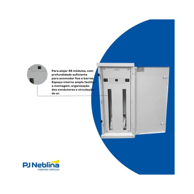 Quadro 36 Disj 150A Tri Embutir Branca Moratori