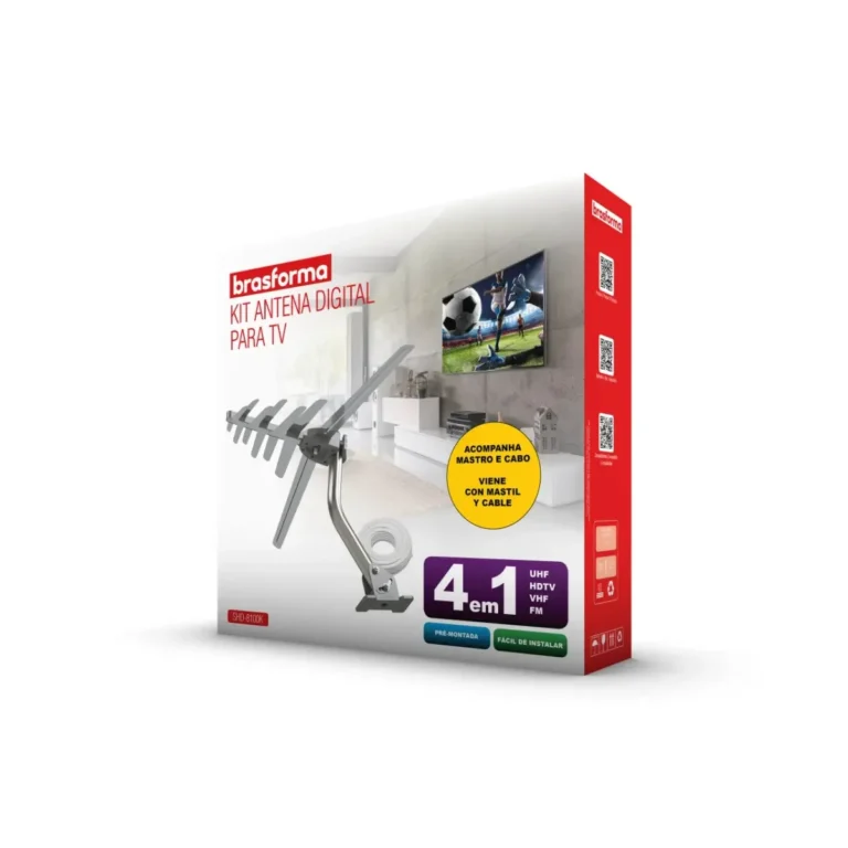 Kit Antena Digital 4x1 Hdtv/UHF/VHF