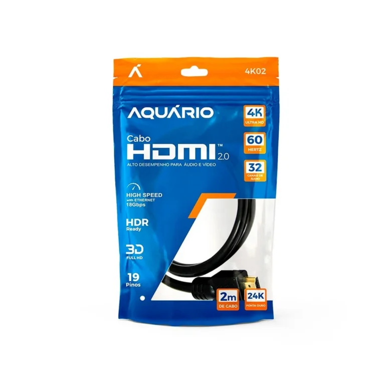 Cabo HDMI 4K 3D Pinos Aquário