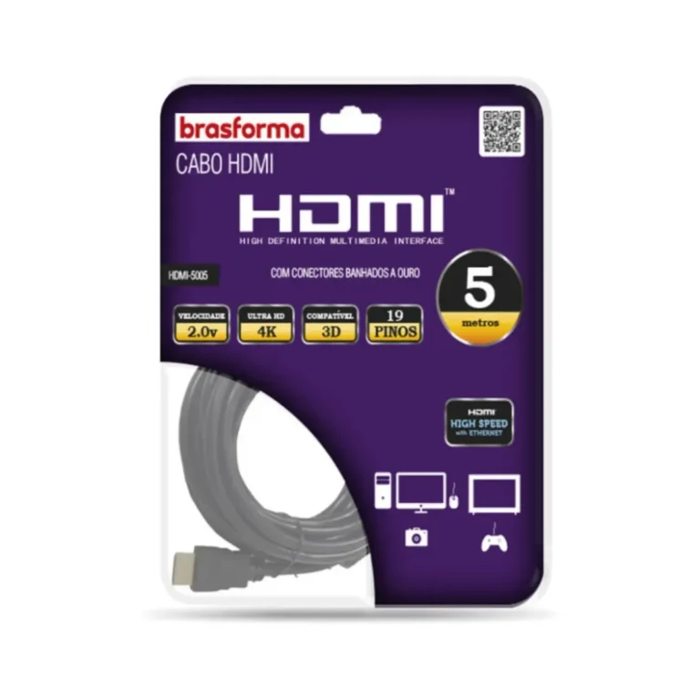 Cabo HDMI Brasforma