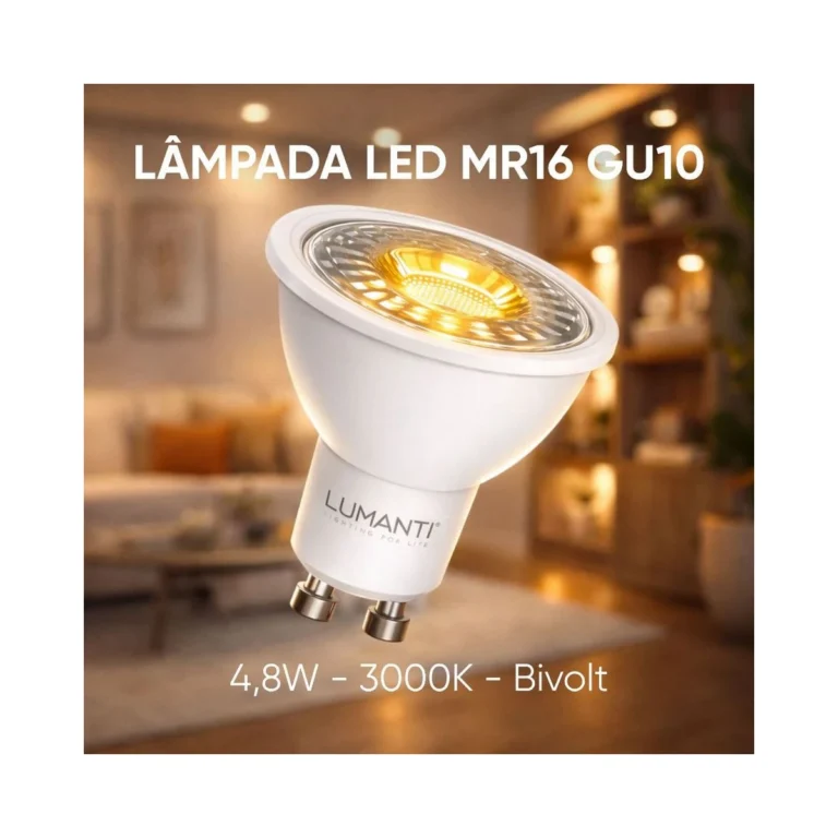 Lâmpada Dicroica LED GU10 MR16 Lumanti